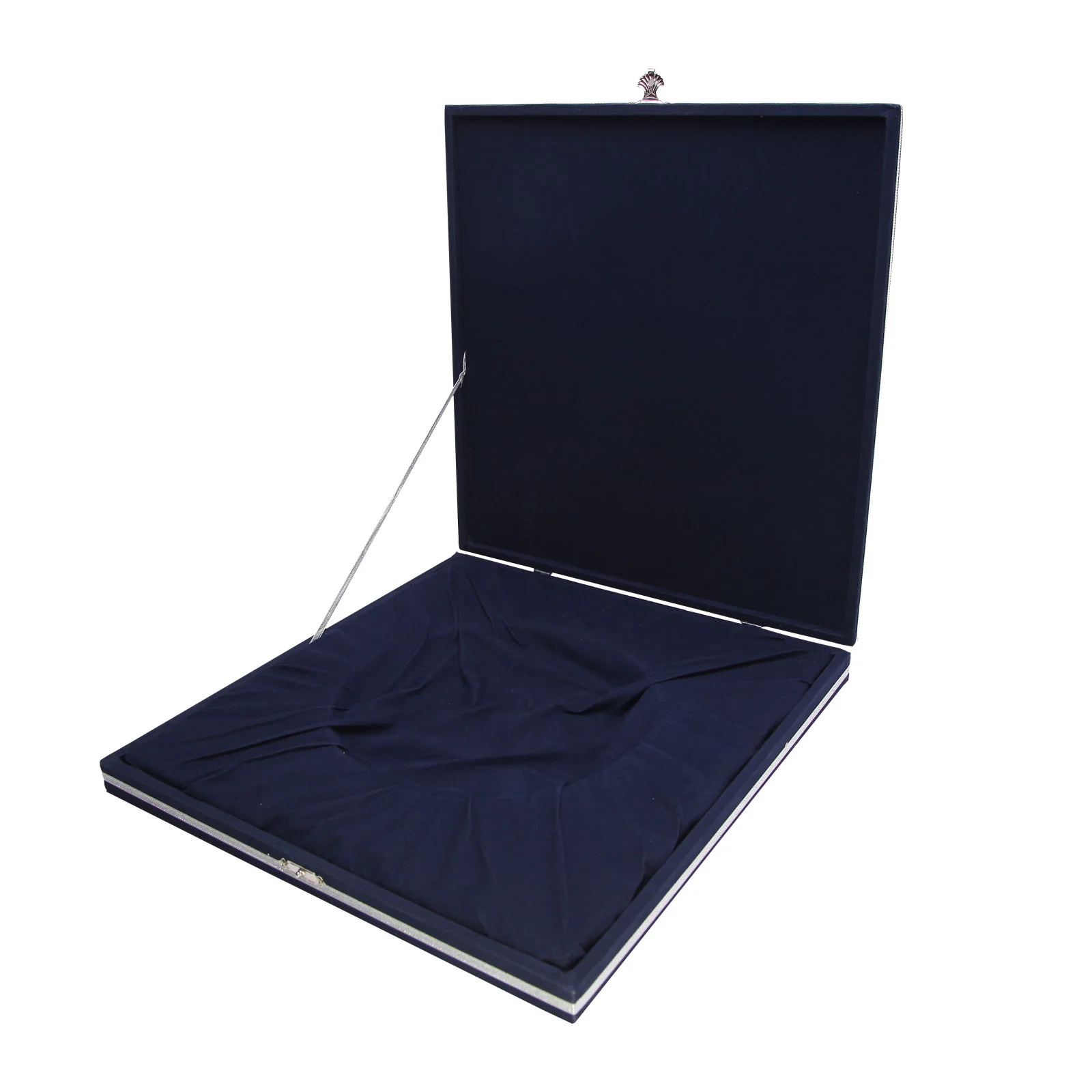 Denim Kadife Tabak Kutusu (27x27 cm) – görsel 2